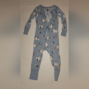 Old Navy pajamas winter holiday igloos penguins and polar bears 18 24 zip up
